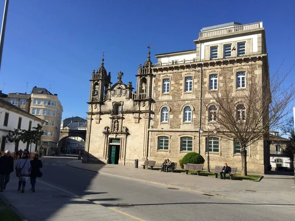 Lugo Galicië Spanje April 2015 Panoramisch Beeld Van Kerk Van — Stockfoto