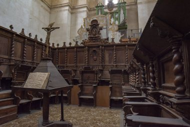 Penaranda de Duero, Burgos, İspanya Nisan 2015: görebilirim, eski collegiate Kilisesi Santa Ana Penaranda de Duero içinde il Burgos, İspanya