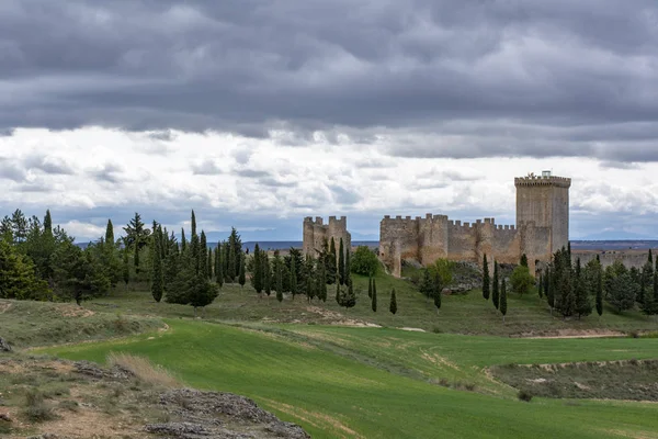 Penaranda ドゥエロ スペイン ブルゴス 2015 ビューの城の Penaranda ドゥエロ ブルゴス スペインの州 — ストック写真