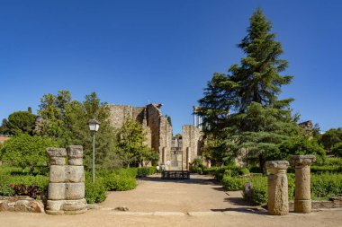 Merida, Badajoz, İspanya; Mayıs 2015: Roma kalıntıları Merida, arkeolojik sit UNESCO Dünya Miras Listesi.