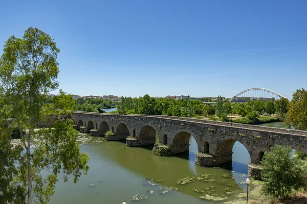 Merida Badajoz Espagne Mai 2015 Pont Roman Antique Sur Rivière — Photo