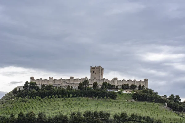 Penafiel Valladolid Spanien April 2015 Blick Auf Die Burg Penafiel — Stockfoto