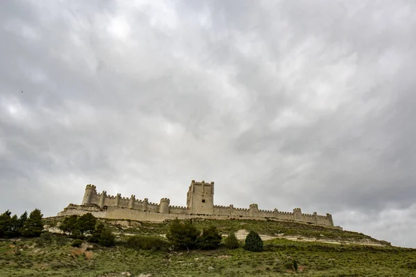 Penafiel Вальядолид Испания Апрель 2015 Вид Замок Пенафиель Вершине Холма — стоковое фото