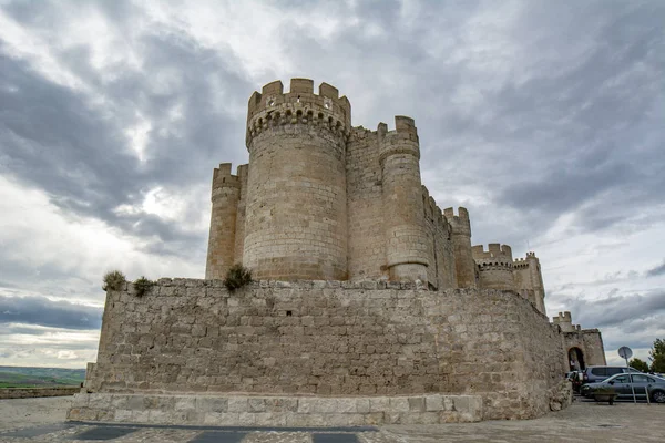 Penafiel Valladolid Spanyolország Abril 2015 Részletes Kilátás Nyílik Kastély Penafiel — Stock Fotó