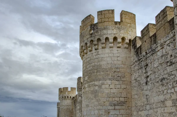 Vista del castillo de Penafiel en Valladolid, España — Foto de Stock