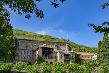 Cuacos de Yuste, Caceres, İspanya, Nisan 2015: Yuste Manastırı, son imparator v. Villası 