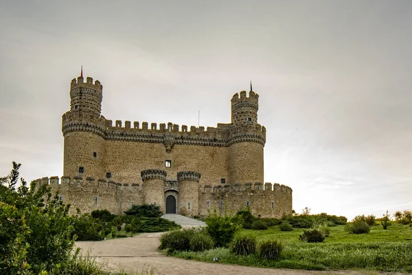 Мансанарес Ель Реал Мадрид Іспанія Може 2015 Старий Замок Мансанарес — стокове фото