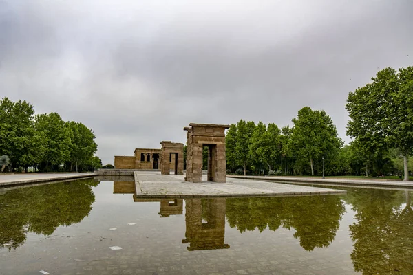 Madrid España Mayo 2015 Debod Templo Antiguo Templo Egipcio Día — Foto de Stock