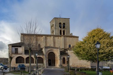 Sepulveda, Segovia, İspanya; Mart 2018: kaya..... Sepulveda köyü bakirenin kutsal görünümünü 