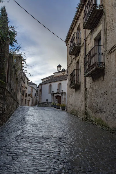 Sepulveda Segovia Spanje Maart 2018 Uitzicht Een Straat Oude Stad — Stockfoto