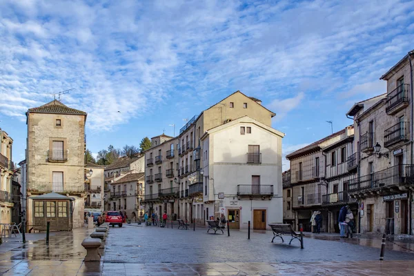 Sepulveda Segovia Španělsko Březen 2018 Pohled Náměstí Španělsko Starém Městě Stock Snímky