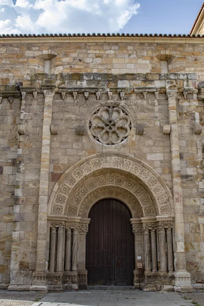 Zamora España Agosto 2018 Puerta Fachada Principal Iglesia San Juan — Foto de Stock