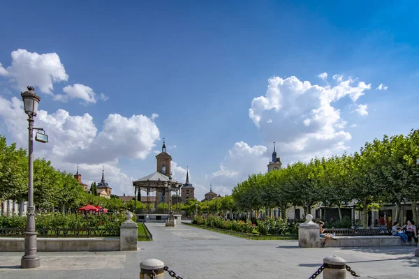 Alcala Henares Spagna Agosto 2018 Famosa Piazza Cervante Nel Centro — Foto Stock