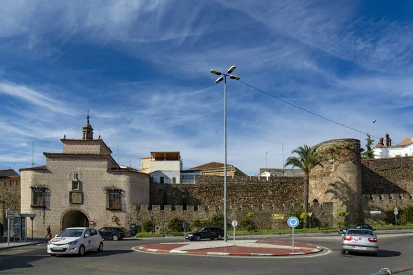 Plasencia Caceres Mahluk Mayıs 2015 Ortaçağ Trujillo Kapı Kapı Duvardaki — Stok fotoğraf