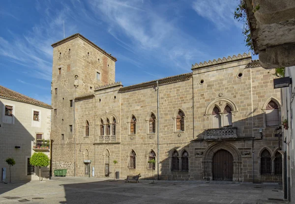 Plasencia Caceres Spanien Maj 2015 Main Fasad Monroy Palace Eller — Stockfoto