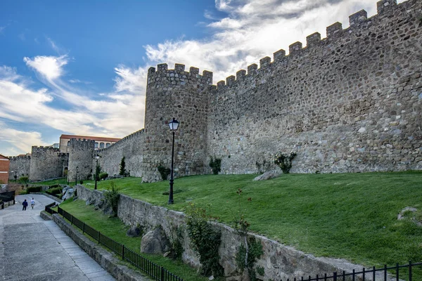 Пласенсіа Касерес Spaina Травень 2015 Середньовічні Стіни Пласенсіа Обнесений Стіною — стокове фото