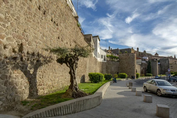 Plasencia Caceres Spaina May 2015 Medieval Walls Plasencia Walled Market — Stock Photo, Image