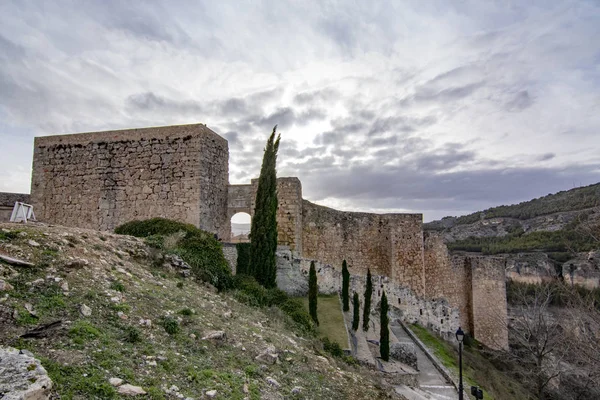 Cuenca Espagne Février 2017 Ruines Château Médiéval Cuenca Spai — Photo