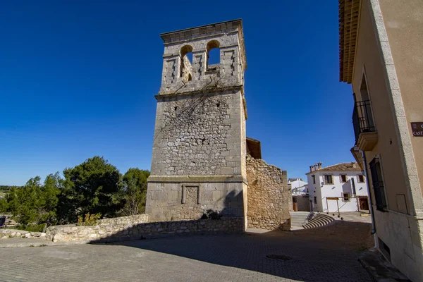 Pozůstatky Kostel Santo Domingo Silos Obci Alarcon Provincii Cuenca — Stock fotografie