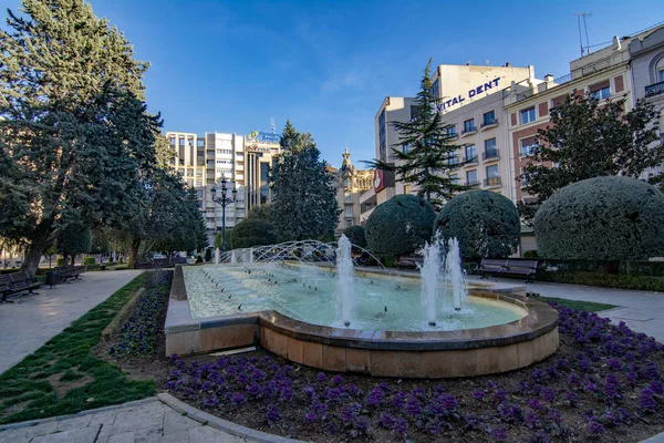 Albacete España Febrero 2017 Plaza Altozano Centro Ciudad Albacete Castilla — Foto de Stock