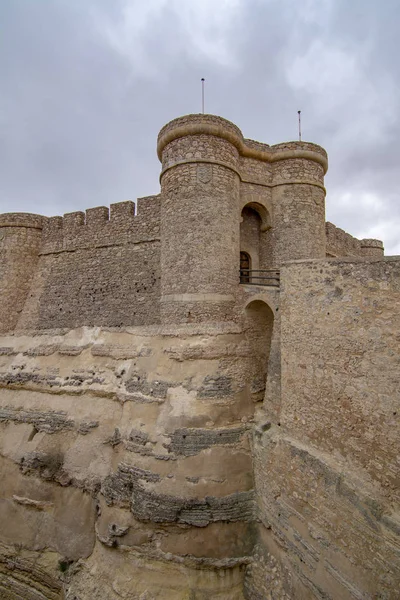 Činčila Montearagon Albacete Španělsko Února 2017 Brána Hradu Činčila Monte — Stock fotografie