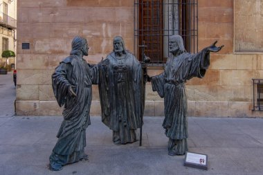 Elche, Alicante, İspanya; Şubat 2017: Portre heykel 