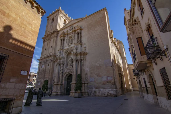 Elche Alicante Spanya Şubat 2017 Görünüm Elche Şehir Tarihi Merkezinde — Stok fotoğraf