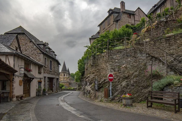 Conques Midi Pyrenees France June 2015 View Medieval Village Conques — Stock Photo, Image