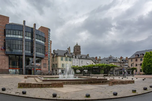 Rodez Francie Červen 2015 Pohled Jedno Náměstí Centru Francouzského Města — Stock fotografie