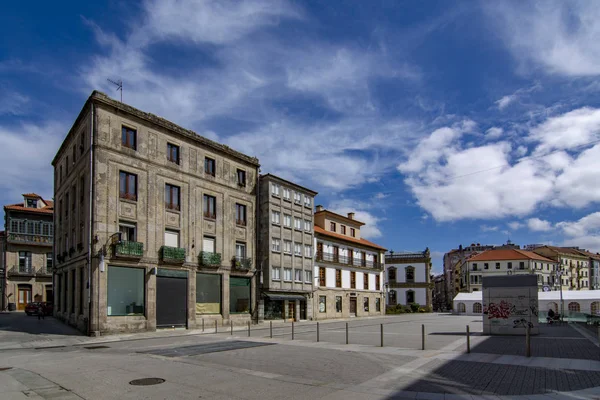 Pontevedra Galicien Spanien September 2018 Utsikt Över Rutorna Den Historiska — Stockfoto