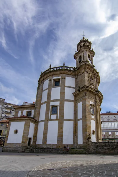 Pontevedra Galice Espagne Septembre 2018 Vue Sur Église Circulaire Peregrina — Photo