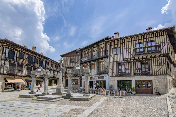 Alberca Salamanca España Junio 2017 Calles Edificios Del Pueblo Medieval — Foto de Stock