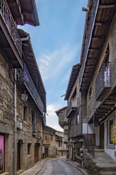 Alberca, Salamanca, İspanya; Haziran 2017: Sokaklar ve Binalar, ortaçağ köyü, La Alberca Salamanca il