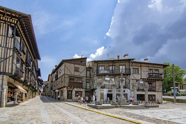 Alberca, Salamanca, İspanya; Haziran 2017: Sokaklar ve Binalar, ortaçağ köyü, La Alberca Salamanca il