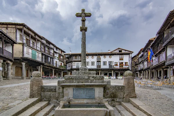 アルベルカ サラマンカ スペイン2017 広場や建物の中世の村のラ アルベルカ サラマンカ県の — ストック写真
