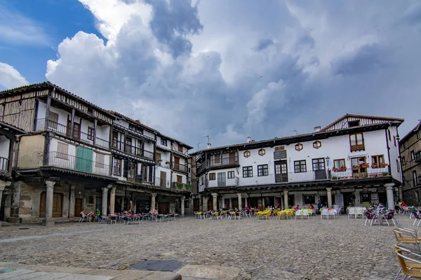 Alberca Salamanca Spanya Haziran 2017 Main Square Binalar Ortaçağ Köyü — Stok fotoğraf