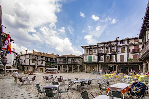 Alberca Salamanca Spanya Haziran 2017 Main Square Binalar Ortaçağ Köyü — Stok fotoğraf