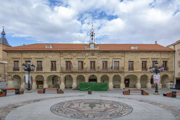 Benavente Zamora Espanha Junho 2017 Fachada Câmara Municipal Praça Principal — Fotografia de Stock