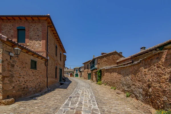 Castrillo Los Polvazares Leon Španělsko Červen 2017 Ulice Náměstí Středověké — Stock fotografie