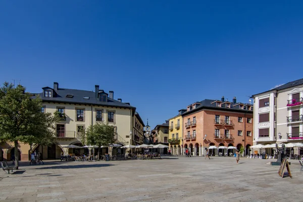 Ponferrada León España Junio 2017 Vista Torre Del Reloj Plaza — Foto de Stock