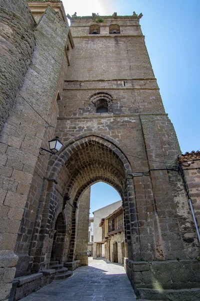 Ledesma Salamanca Spanje Juni 2017 Uitzicht Toren Van Kerk Van — Stockfoto