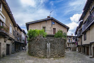Alberca, Salamanca, İspanya; Haziran 2015: Sokaklar ve Binalar, ortaçağ köyü, La Alberca Salamanca il