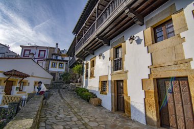 Colunga, Asturias, İspanya; Ocak 2016: görünümünü Kilisesi, San Cristobal el gerçek Asturias Colunga şehir içinde 