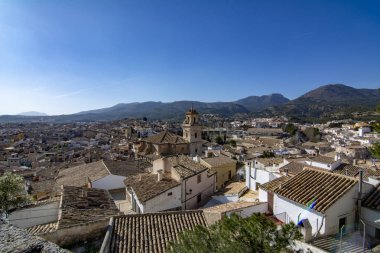 Murcia İspanya'da bulunan Caravaca de la Cruz şehir görünümünü