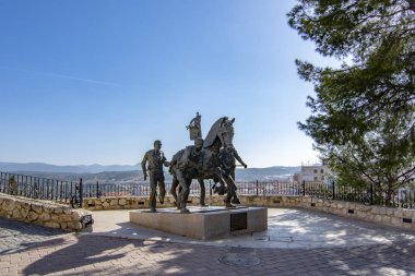 Monument Caballos del Vino on Caravaca de la Cruz, Murcia clipart