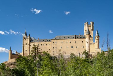 Segovia, İspanya. Segovia 'nın Alcazar' ı. Castilla y Leon