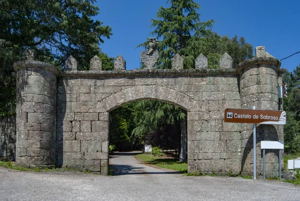 Castillo de Villasobroso en la provincia de Pontevedra en Galicia — Foto de Stock