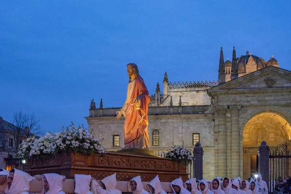 Procissão tradicional da Semana Santa Espanhola em Zamora — Fotografia de Stock