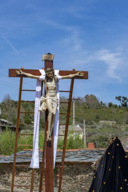 Good Friday alayı, Bercianos de Aliste Zamora, İspanya
