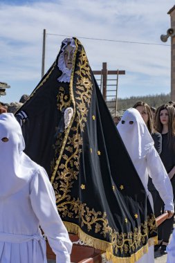 Good Friday alayı, Bercianos de Aliste Zamora, İspanya
